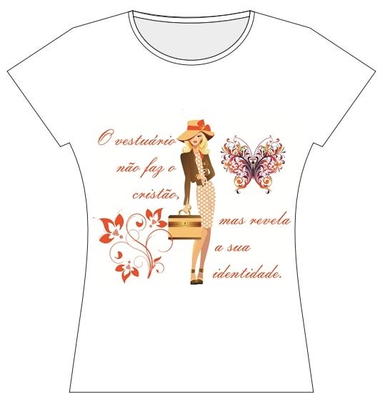 T-Shirts Boneca com bolsa