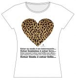 T-Shirts Coração em Onça